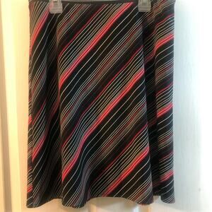 Express red, white, black diagonal skirt SMALL